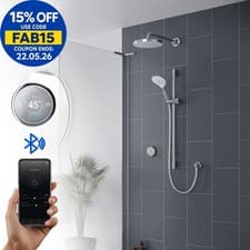 Image of Mira Activate Digital Shower Twin Outlet Head Bathroom High Pressure Combi Rear