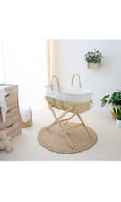 Image of Clair De Lune Essentails Moses Basket With Natural Stand