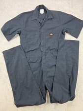 Image of Dickies Performance Short Sleeved Work Boilersuit Coverall Small Blue Regular
