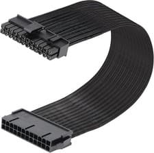 Image of J&D ATX 24 Pin Motherboard Power Extension Cable, Male to Female, 30cm