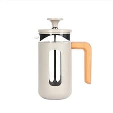 Image of La Cafetiere Pisa 3 Cup Cafetiere Latte Wood Handle