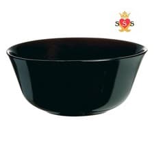 Image of Luminarc 12 cm Carine Glass Salad Bowl, Black