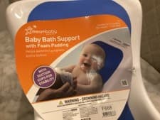 Image of Nuby Newborn Baby Bath White, Built-In Anti-Slip Support