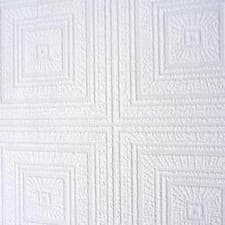 Image of White Blown Vinyl Wallpaper Embossed Textured Patterned Paintable 664013 Design