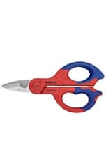 Image of Knipex 95 05 155 SB Electricians’ Shears Scissors with Belt Pouch 155mm