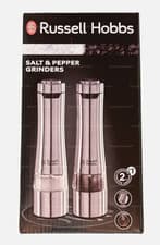 Image of Russell Hobbs Electric Salt and Pepper Mill Grinders Ceramic Grinding Heads