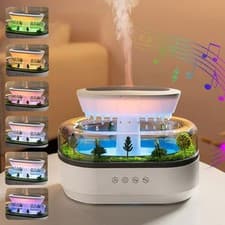 Image of Humidifier Diffuser, 250ml Humidifier for Bedroom, Raindrop