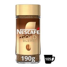 Image of Nescafe Gold Blend Decaf Instant and gold blend Coffee 190g jar great value