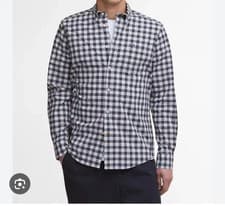 Image of BARBOUR LOMOND RIVERSTONE CHECKED SHIRT SIZE MEDIUM BNWT