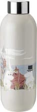Image of Stelton Steel Keep Cool Drinking Bottle 0.75 Litre Sand Moomin