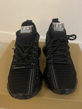 Image of Steve Madden Women's Black Rhinestone Trainers New In Box Size UK 3