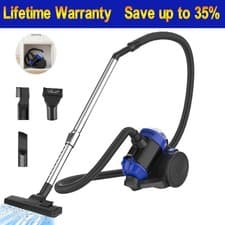Image of Bagless Cylinder Vacuum Cleaner 1200W Compact Lightweight Powerful Cyclonic Vac