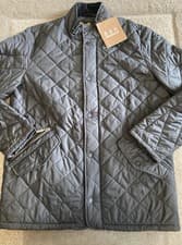 Image of Barbour Mens Chelsea Sports Quilted Jacket In Navy Size Medium BNWT