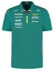 Image of Aston Martin F1 Men's 2025 Team Polo Shirt - Green