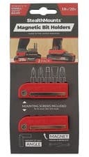 Image of Magnetic Screwdriver Bit Holder For Einhell Power Tools Red 2 Pack