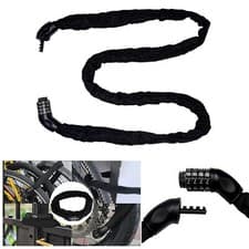 Image of Bike Chain Lock Heavy Duty Chain Lock with 4-Digit Resettable Combination Codes