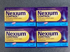 Image of NEXIUM CONTROL 20mg GASTRO RESISTANT HEARTBURN & ACID RELIEF 4 x 14 = 56 Tablets