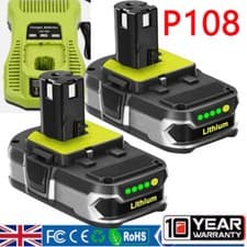 Image of 2X 18V 3.5Ah Lithium Battery For Ryobi P108 ONE+ Plus RB18L40 RB18L50 RB18L60