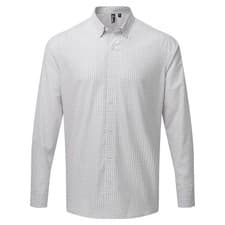 Image of Premier Mens Maxton Checked Long-Sleeved Shirt  LT4966