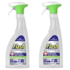 Image of Flash Professional Disinfecting Degreaser Cleaner - 750ml (2 Pack) MultiPurpose