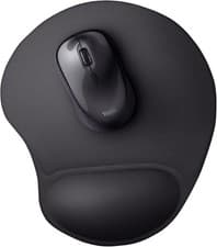 Image of Trust BigFoot Mouse Mat with Wrist Support, Ergonomic Pad, Black