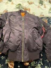 Image of Alpha Industries Unisex Heritage MA1 Bomber Jacket Plum Medium