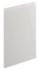 Image of Handleless High Gloss Grey Kitchen Door and Drawer Fronts Replacement