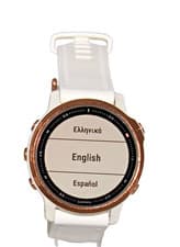 Image of Garmin Fenix 6s Pro gold with white band 42mm case *Good Refurbished*