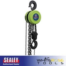Image of Sealey CB5000E 3m Chain Block 5 Tonne Hoist Lift Garage Workshop