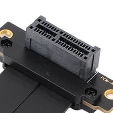 Image of PCIE 4.0 X1 Extension Cable Dual 90 Degree Right Angle GPU Riser Cable For WiFi