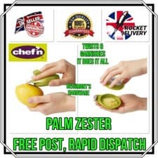 Image of CHEF'N PALMZESTER Citrus Zester built in channel Knife for Twists & Garnishes