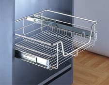 Image of Pull Out Storage Basket, for Cabinet Width 300-1000 mm
