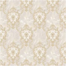 Image of Textured Damask Vinyl Wallpaper Beige Sienna Distressed Shimmer Neutral