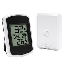 Image of Digital Wireless Thermometer Weather Station Measurer Sensor Indoor Outdoor #New