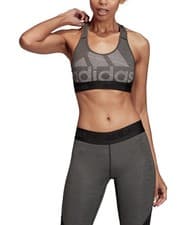 Image of Adidas Women's Don't Rest Alphaskin Racerback Sport Bra Size XXS Black Heather