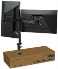 Image of 13"- 27" Double Dual Display Computer Screen Monitor Arm Mount Desk Stand LED CC