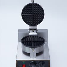 Image of 1200W/2400W Commercial Round Waffle Maker Belgian Waffle Maker Non-Stick