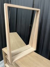 Image of Garden Trading Southbourne Wooden Wall Mirror With Shelf Hallway, Beech RRP150