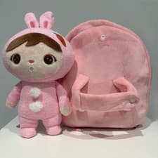 Image of children's Rabbit backpacks kids school bag plush toy cute