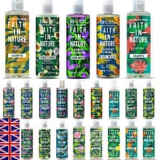 Image of Faith In Nature Shampoo, Conditioner & Body Wash / Shower Gel Range 400ml