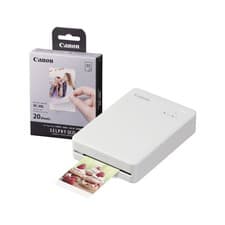 Image of Canon Selphy QX20 Instant Photo Printer Sand White with 20 Shot Pack (6753C001+6