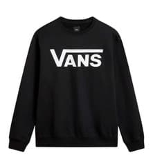 Image of Vans Classic Crew II Pullover Cotton Crew Neck Sweatshirt Black Large