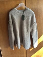 Image of AllSaints/soft'textured crew neck sweater