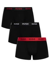 Image of HUGO Men's 3 Pack Trunks, Black