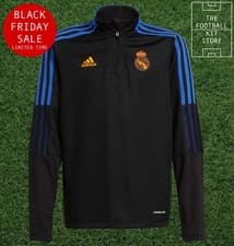 Image of adidas Real Madrid Training Top Youth - 1/4 Zip Top Kids - Black Friday Sale