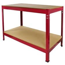 Image of Heavy Duty Boltless Work Bench 100cmx50cm - DIY Garage Station Tool for Work