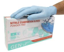 Image of 100 Disposable Nitrile Gloves Powder Free MULTI PURPOSE Medical Strong 1000 2000