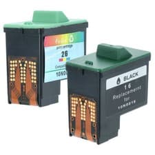 Image of 2 Multicolour Ink Cartridges replaces Lexmark 16, 27, 17, 26