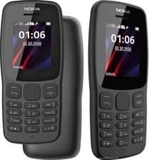 Image of Brand New Nokia 106 Unlocked Dual SIM Phone 2018 Big Buttons - Black