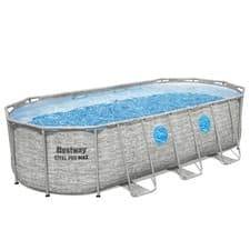 Image of Bestway Swimming Pool Steel Pro Max Splash View Oval Pool Set 18ft x 48